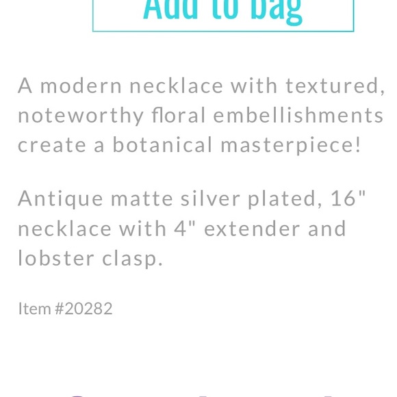 NWOT - Premier Designs Botanical Necklace - Picture 5 of 5